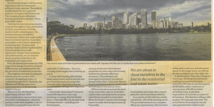 Article as published in the Australian Financial Review. Article as published in the Australian Financial Review.