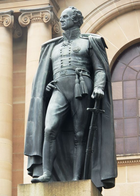 The Bourke statue, now outside the Mitchell Library, State Library of NSW; photo not published with the article.