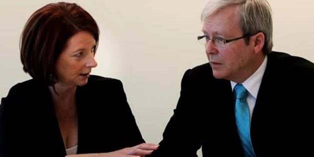 If photos did not speak!  Prime Minister Julia Gillard and deposed Prime Minister Kevin Rudd meeting during the election campaign on 7 August 2010 at his electorate office in Brisbane.  Photo not published with the article. If photos did not speak! Prime Minister Julia Gillard and deposed Prime Minister Kevin Rudd meeting during the election campaign on 7 August 2010 at his electorate office in Brisbane. Photo not published with the article.