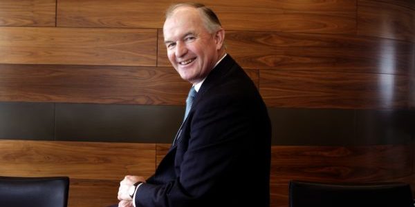 Steve Harker photographed on his retirement after 18 years as Australian Managing Director of investment bank Morgan Stanley in February 2019.