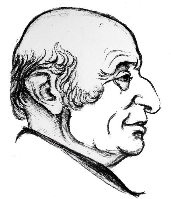 Alec Nove, sketch by unknown artist; image source: Special Collections, Glasgow University Library, MS Gen 1677 (Box 1.1). This image was not published with the original article.