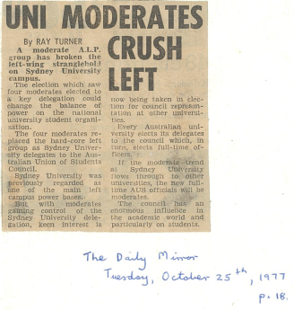 An article prompted by Bob Carr and published by industrial relations reporter Ray Turner.