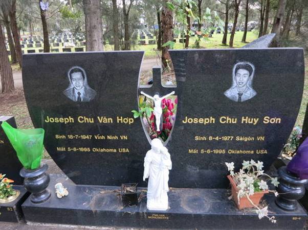 Father and son are buried in the Catholic section of Rookwood cemetery in Sydney.