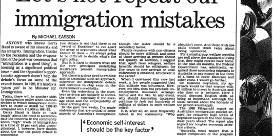 The article as it appeared in The Australian. The article as it appeared in The Australian.