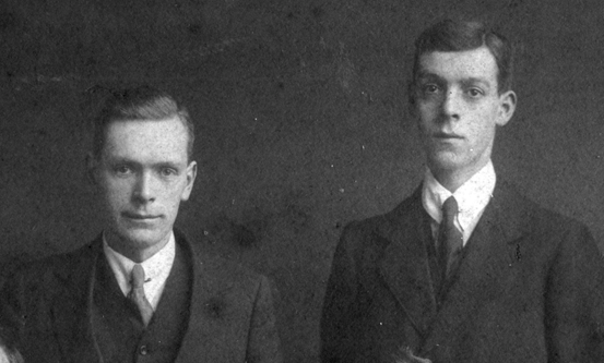 William (left) and John (right) Anderson at Glasgow University, circa 1919. Source: Mrs. Cath Mayo collection. William (left) and John (right) Anderson at Glasgow University, circa 1919. Source: Mrs. Cath Mayo collection.