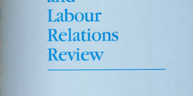 The article appeared in the Economic and Labour Relations Review in 1994. The article appeared in the Economic and Labour Relations Review in 1994.