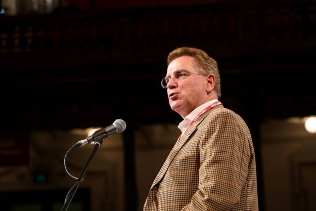 Michael Easson speaking at the 2015 NSW ALP Conference.