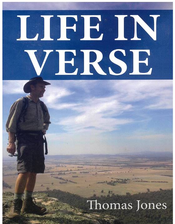 The front cover of Jones’ first poetry book.