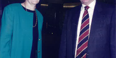Patricia Staunton and Michael Easson, circa 1992. From the photo collection, Unions NSW. Patricia Staunton and Michael Easson, circa 1992. From the photo collection, Unions NSW.