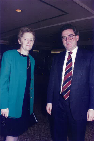 Patricia Staunton and Michael Easson, circa 1992. From the photo collection, Unions NSW.