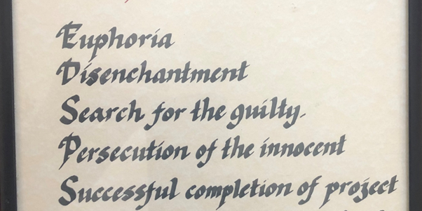A few weeks after my speech John Varnum presented this framed remembrance of my remarks. A few weeks after my speech John Varnum presented this framed remembrance of my remarks.