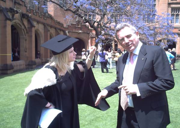 Louise’s graduation day in 2007.