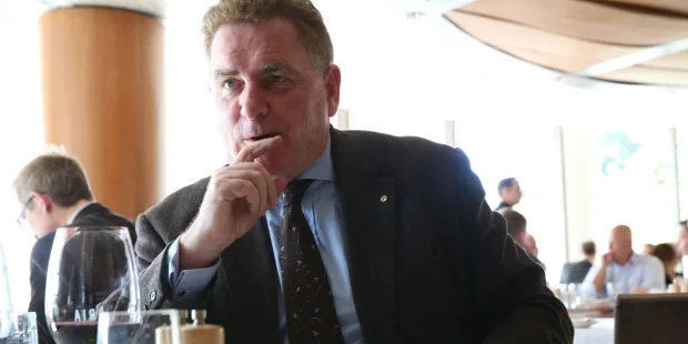 Caption with the original article: Doctor, doctor: Michael Easson’s two PhDs and master’s degree are a testament to his love of reading and studying.  Photo by Louise Kennerley. Caption with the original article: Doctor, doctor: Michael Easson’s two PhDs and master’s degree are a testament to his love of reading and studying. Photo by Louise Kennerley.