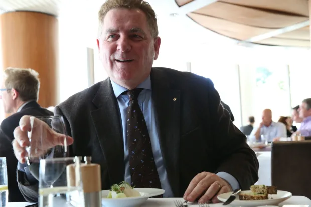 Caption with the original article: Michael Easson’s career has spanned politics, unions, property investment and public works. Photo by Louise Kennerley.