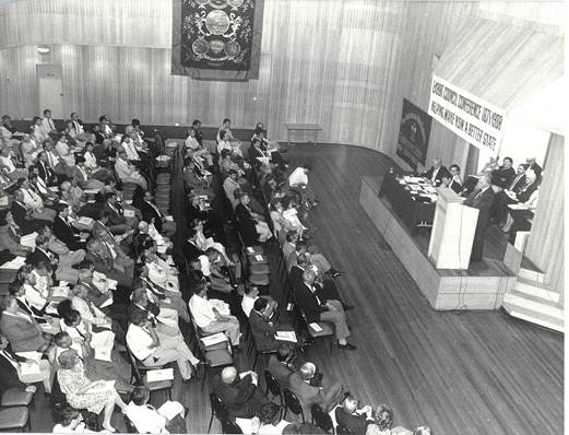 Labor Council Annual General Meeting, Sydney, 1986; from Unions NSW photographic collection.