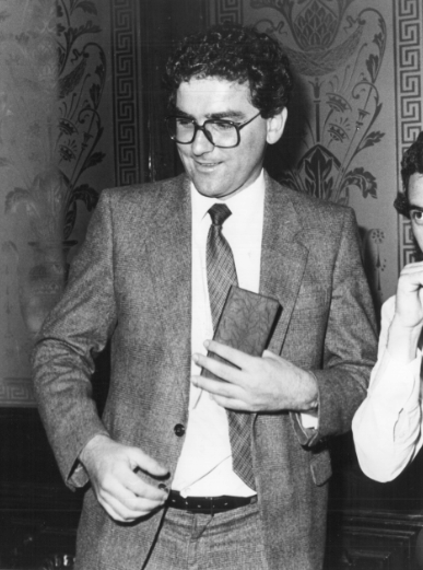 At the Labor Council Annual General meeting at the Sydney Town Hall in 1984. Photo: from Michael Easson papers, Noel Butlin Archives, Menzies Library, Australian National University.