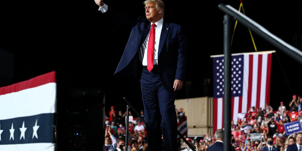 President Trump. This photo was published with the article on The National Interest w